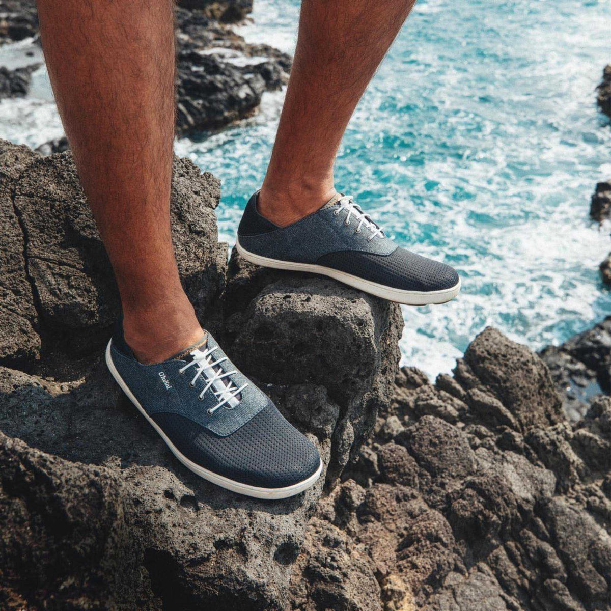 Nohea Moku Men's Boat Shoes - Dark Shadow