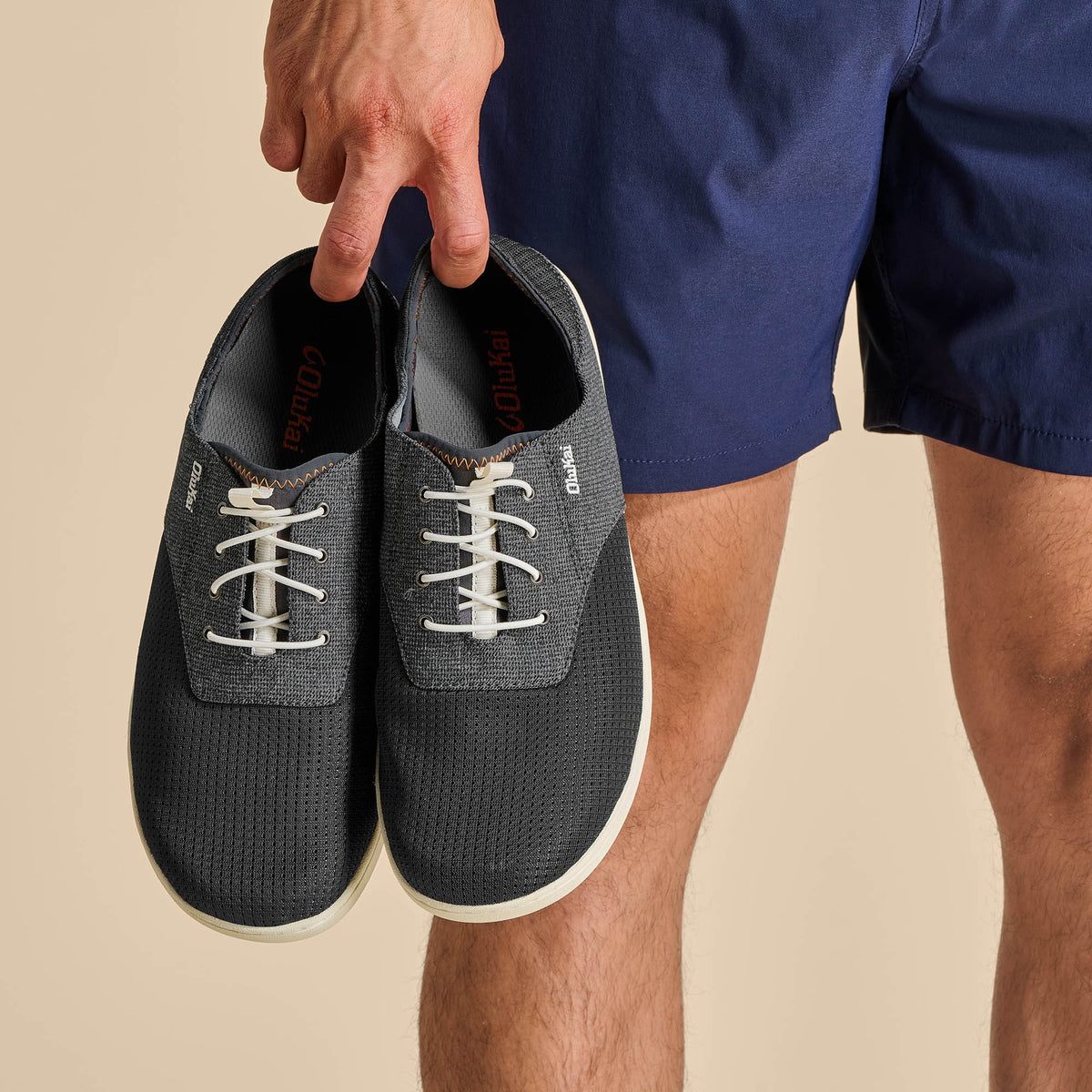 Nohea Moku Men's Boat Shoes - Dark Shadow