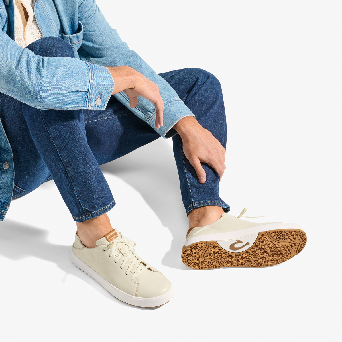 Lae‘ahi Lī ‘Ili Men's Leather Sneakers - Tapa