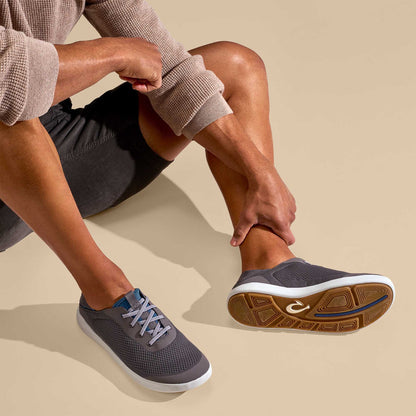 Moku Pae Men's Boat Shoes - Pavement / Vintage Blue