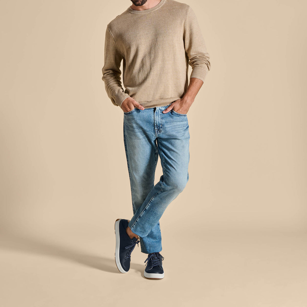 Lae‘ahi Lī ‘Ili Men's Leather Sneakers - Trench Blue