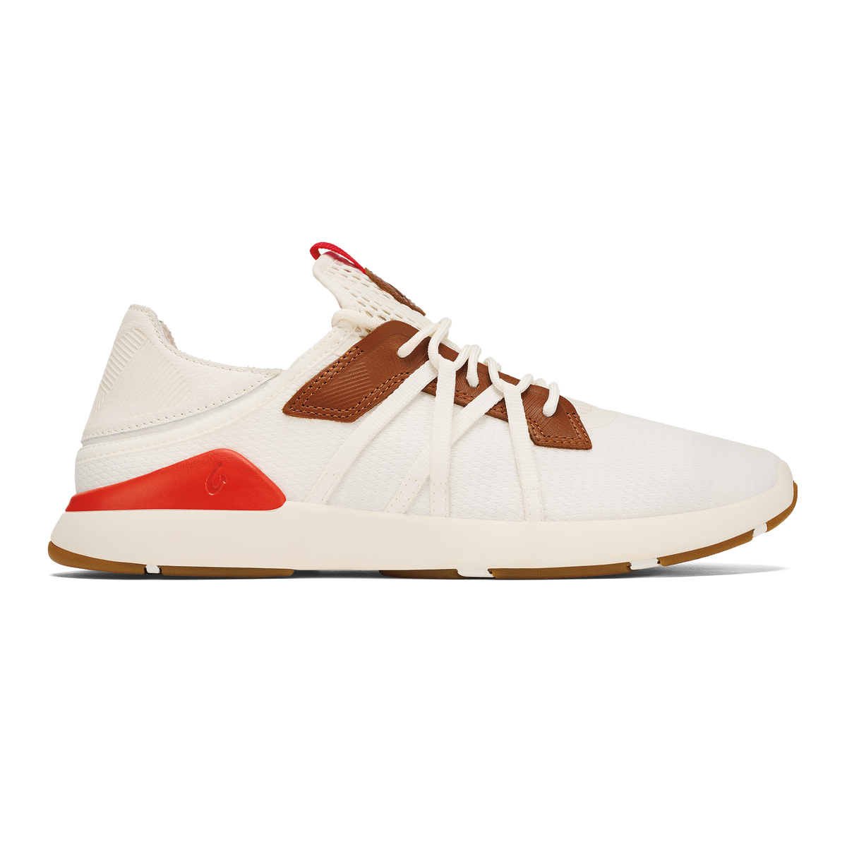 Mio Lī Men's Athletic Shoes - Bright White / Red Lava
