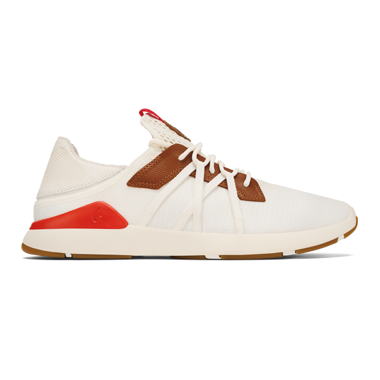 Mio Lī Men's Athletic Shoes - Bright White / Red Lava