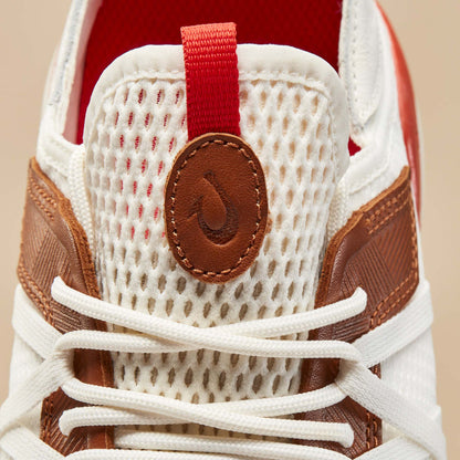 Mio Lī Men's Athletic Shoes - Bright White / Red Lava