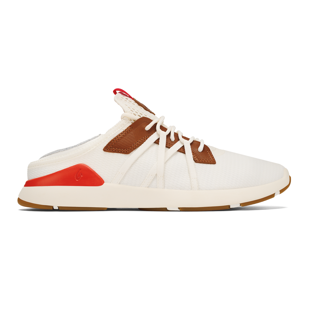 Mio Lī Men's Athletic Shoes - Bright White / Red Lava