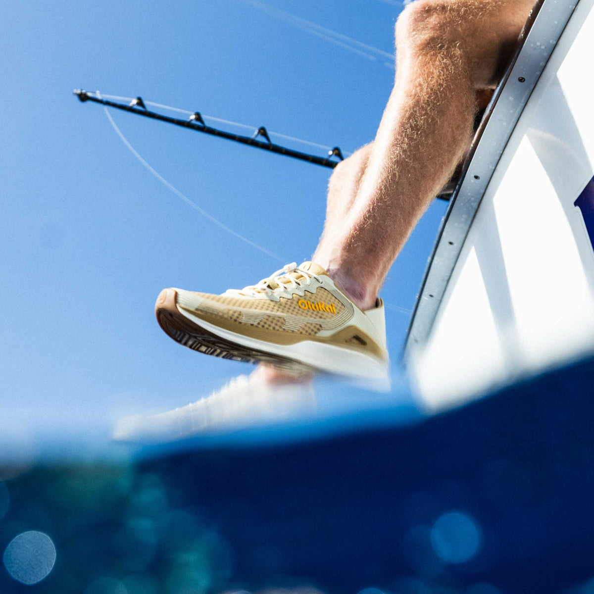 ‘Ahi Men’s Water Boat Shoes - Tan / Tapa