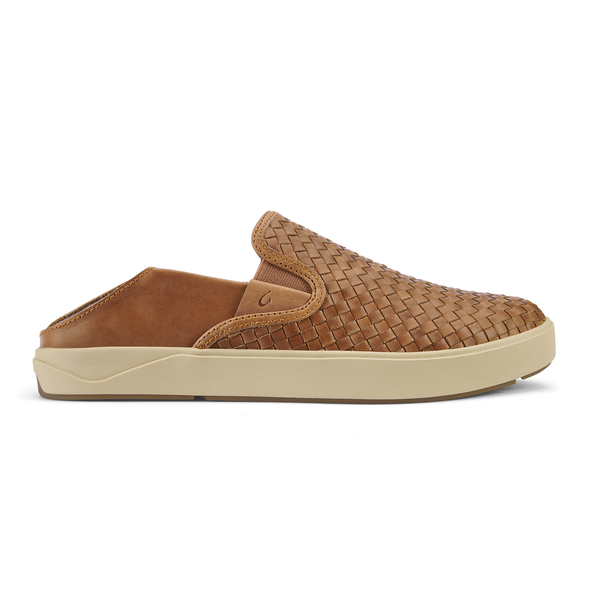 Lae‘ahi Lauhala Men's Leather Slip-On Sneakers - Fox