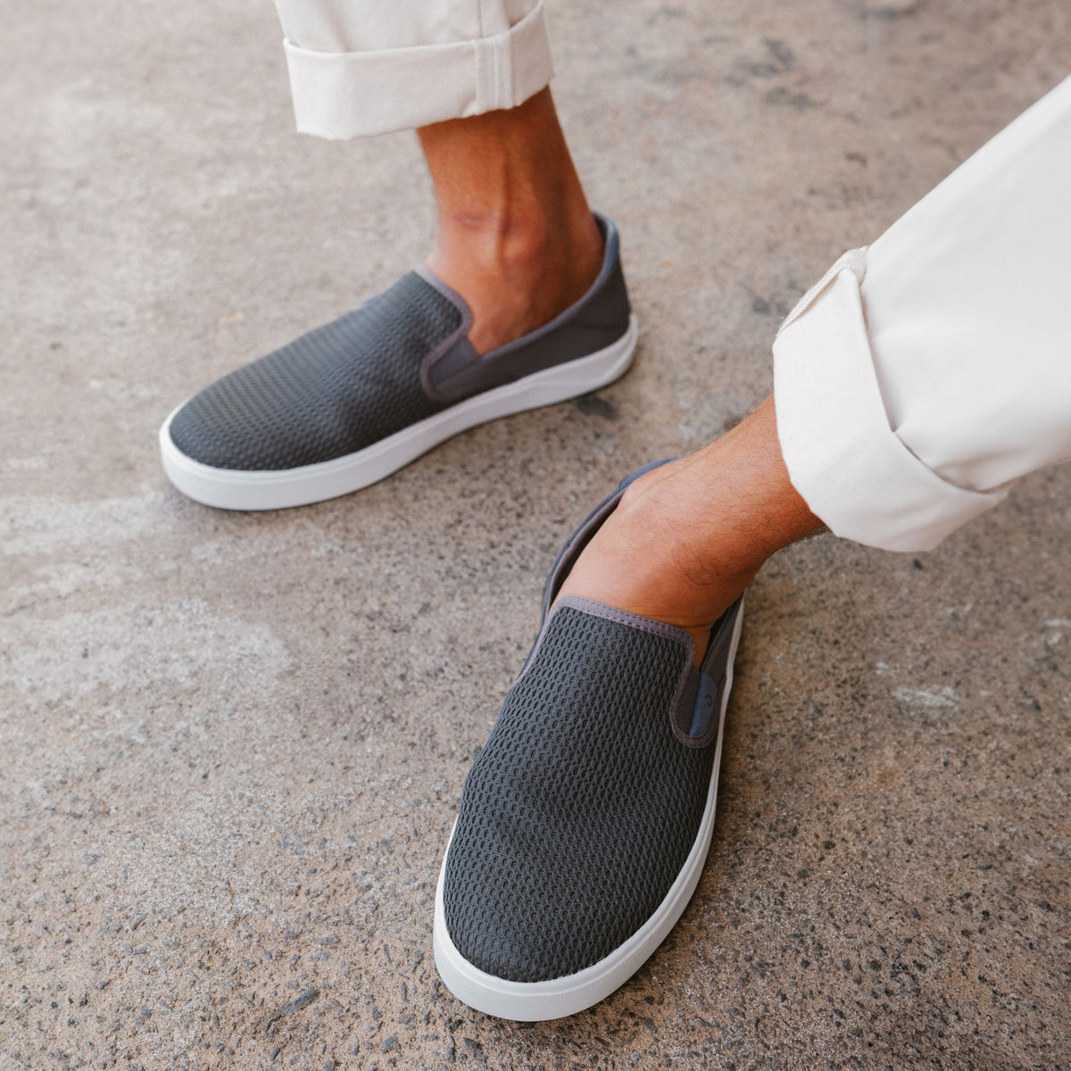 Lae‘ahi Men's Slip-On Sneakers - Pavement
