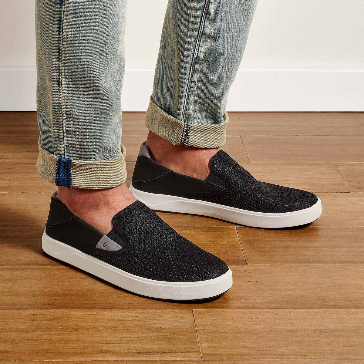 OluKai Lae‘ahi - Black | Men's Slip-on Sneakers
