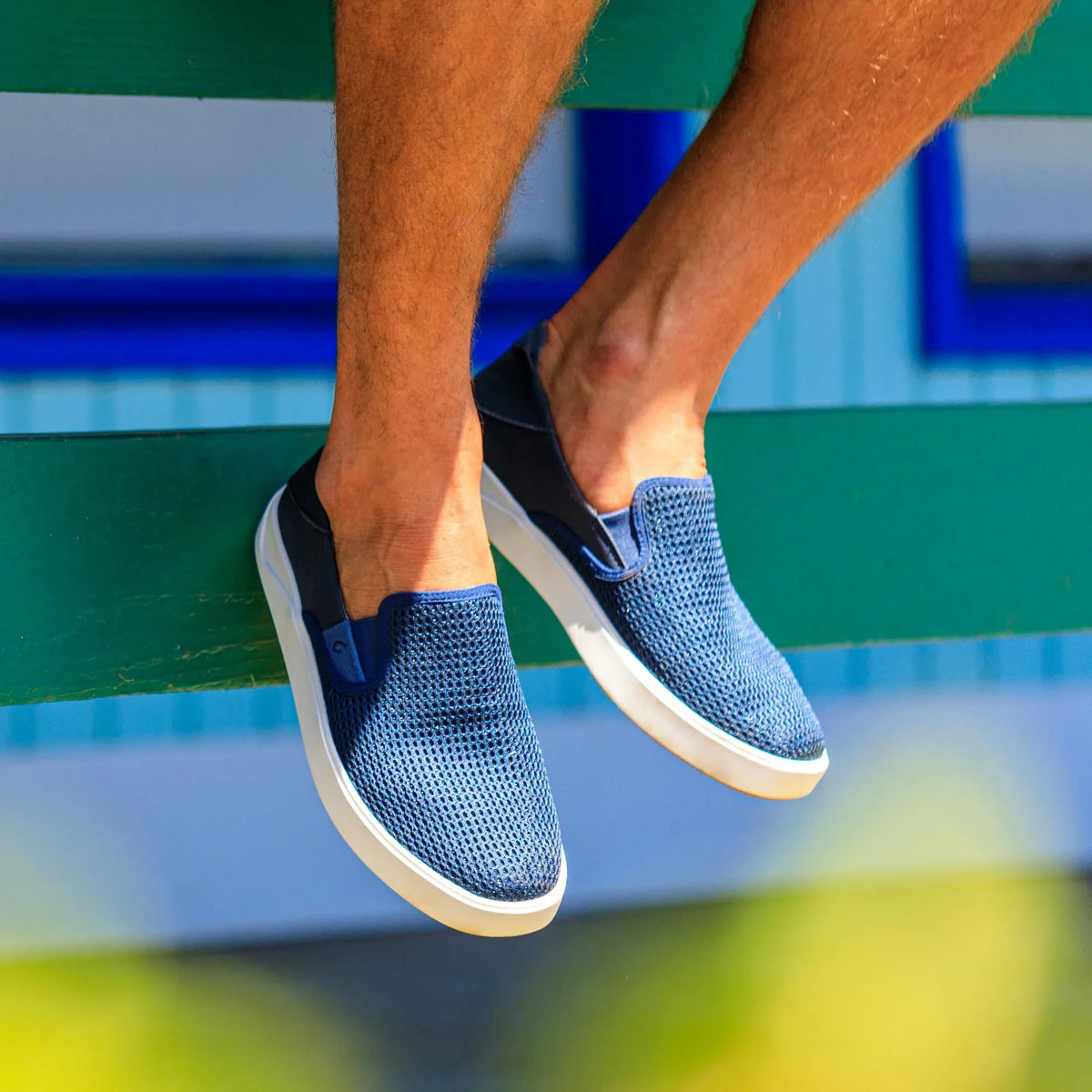Lae‘ahi Men's Slip-On Sneakers - Blue Depth