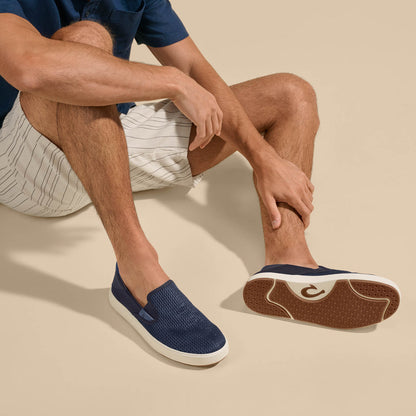 Lae‘ahi Men's Slip-On Sneakers - Blue Depth