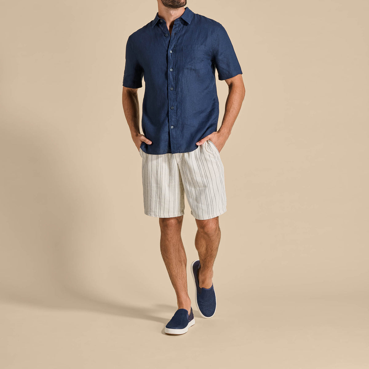 Lae‘ahi Men's Slip-On Sneakers - Blue Depth