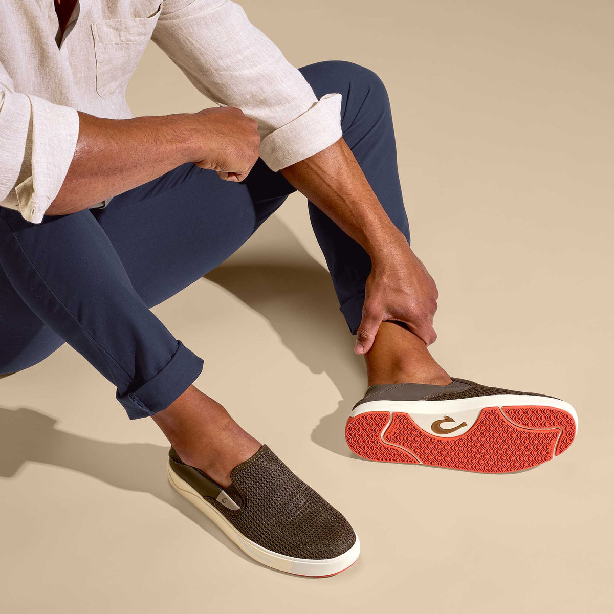 Lae‘ahi Men's Slip-On Sneakers - Kona