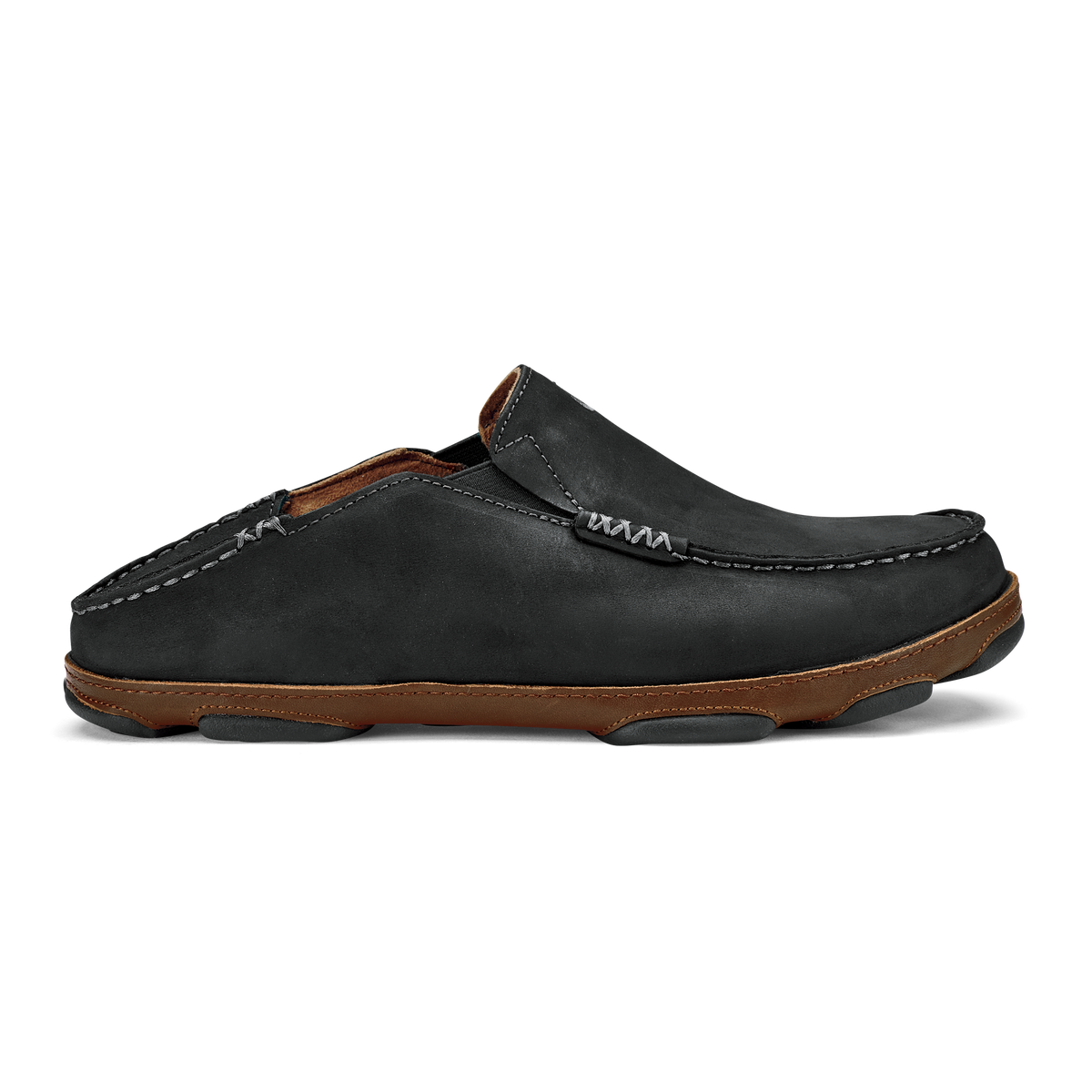 Moloā Men's Leather Slip On Shoes - Black / Toffee