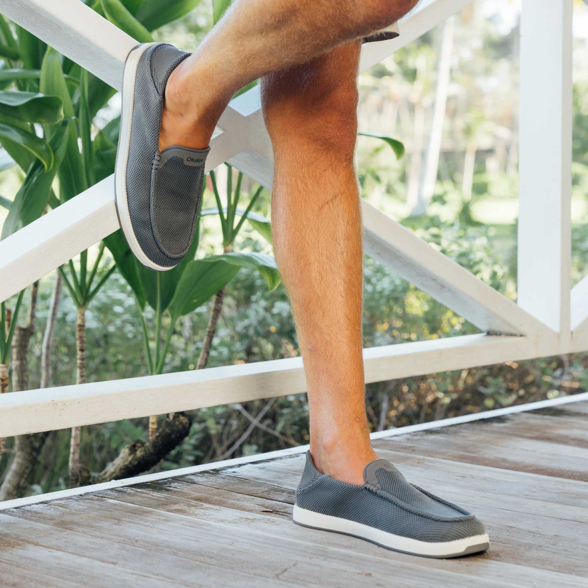 Kākaha Mesh Men‘s Slip-On Shoes - Rock