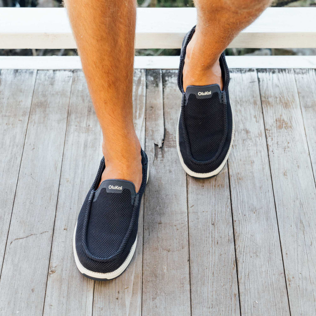 Kākaha Mesh Men‘s Slip-On Shoes - Navy