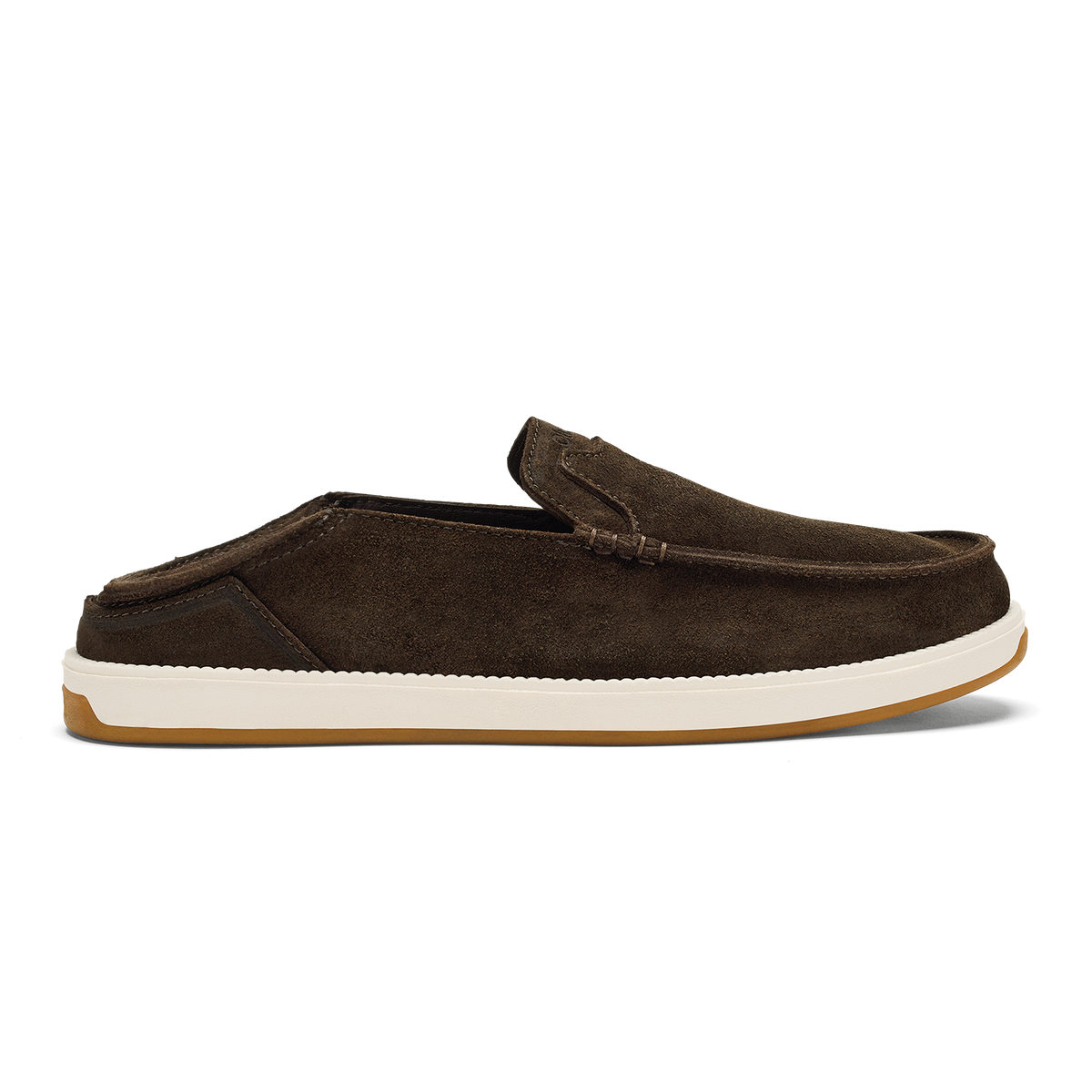 Kākaha Nia Men‘s Suede Slip-On Shoes - Dark Wood