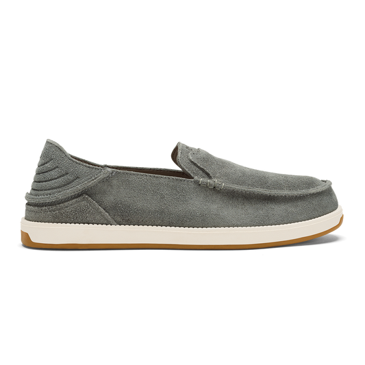 Kākaha Nia Men‘s Suede Slip-On Shoes - Ash