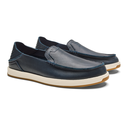 Kākaha Nia Men‘s Suede Slip-On Shoes - Mood Indigo
