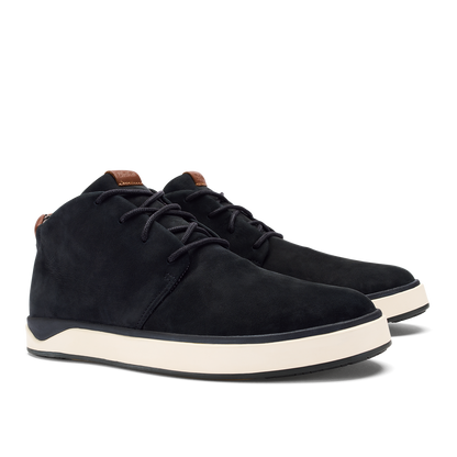 Papakū 'Ili Men’s Waterproof Leather Boots- Black