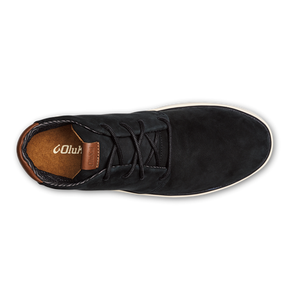 Papakū 'Ili Men’s Waterproof Leather Boots- Black