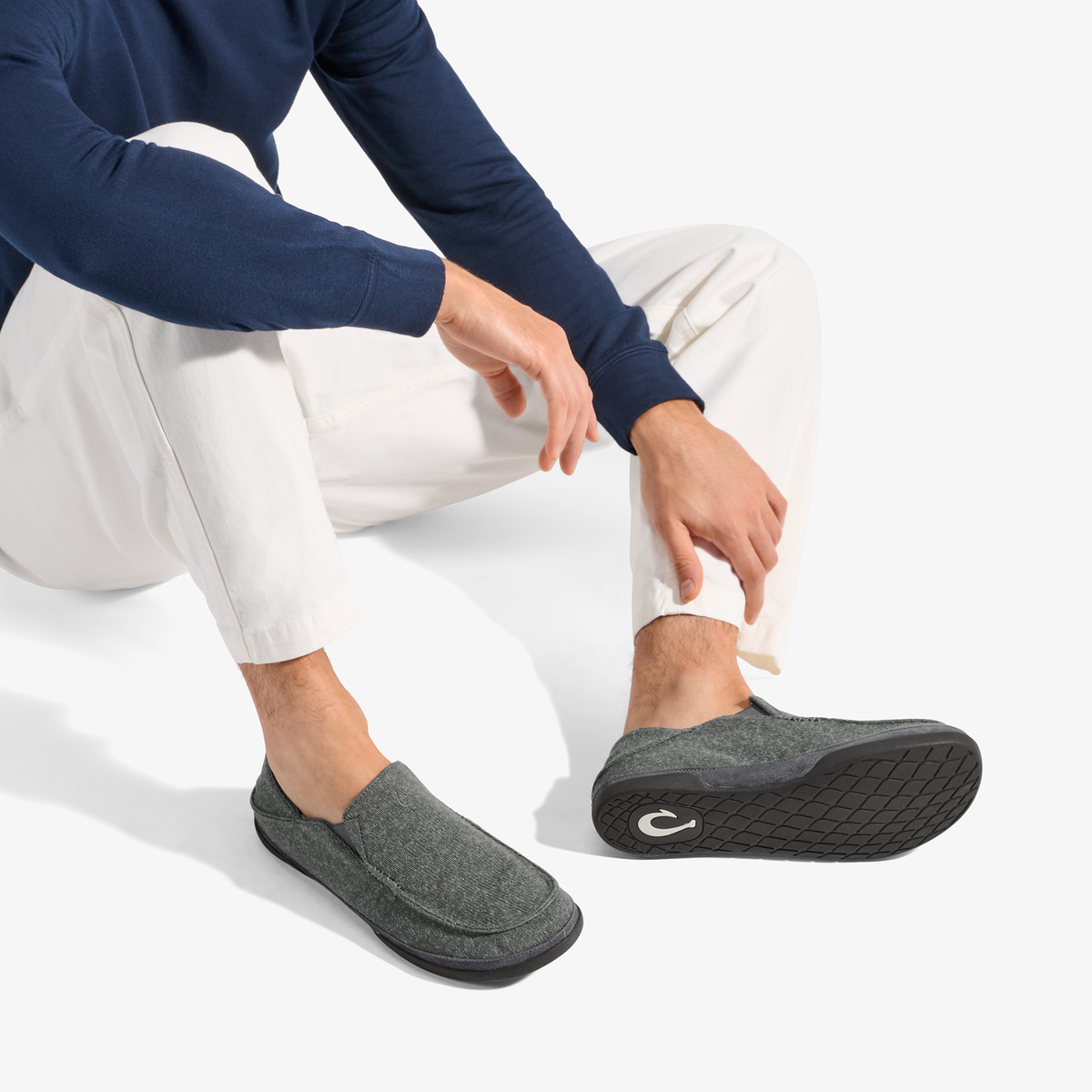 Moloā Hulu Men's Lightweight Slippers - Lava Rock