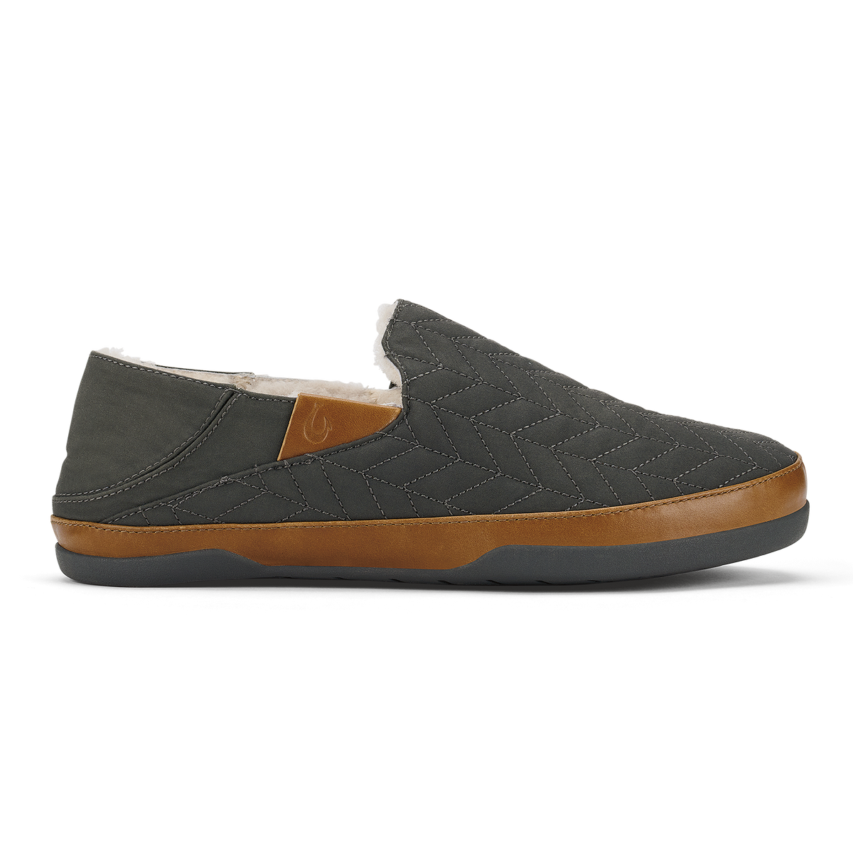 Hanohano Men’s Waxed Canvas Slippers - Dark Shadow