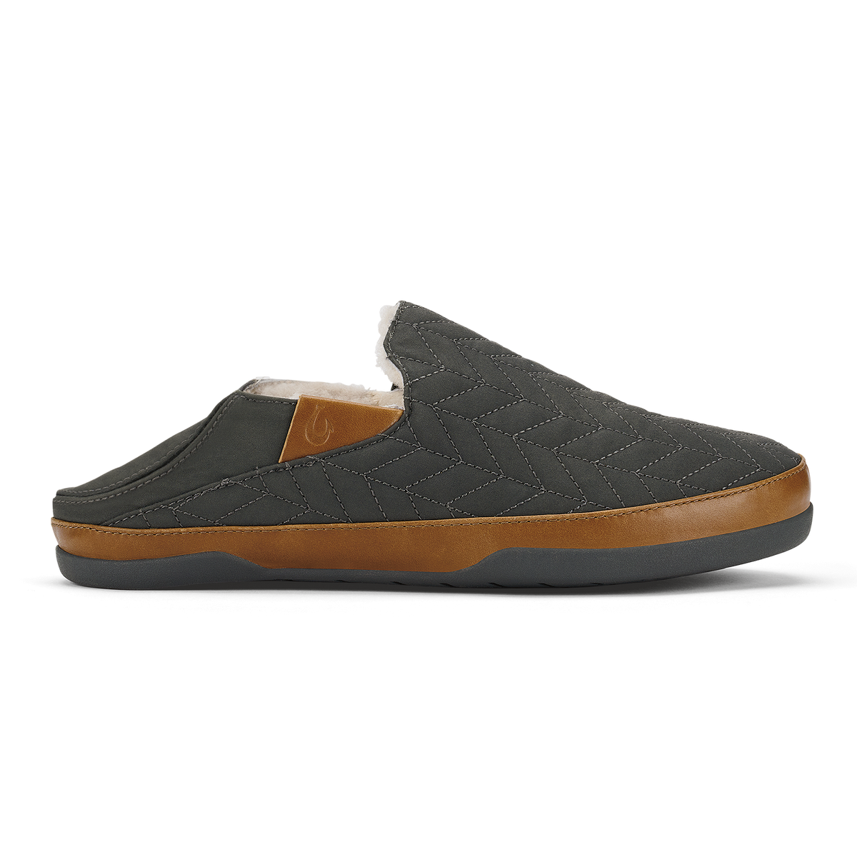 Hanohano Men’s Waxed Canvas Slippers - Dark Shadow