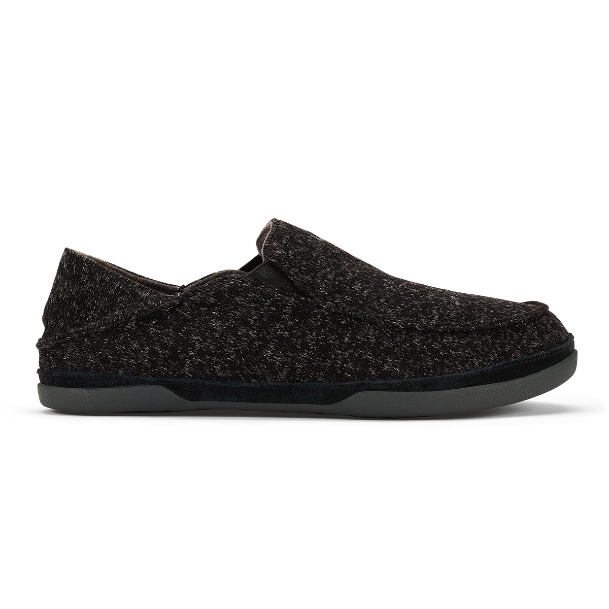 Moloā Hulu Men’s Wool Slippers - Black