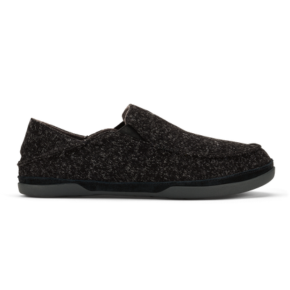 Moloā Hulu Men’s Wool Slippers - Black