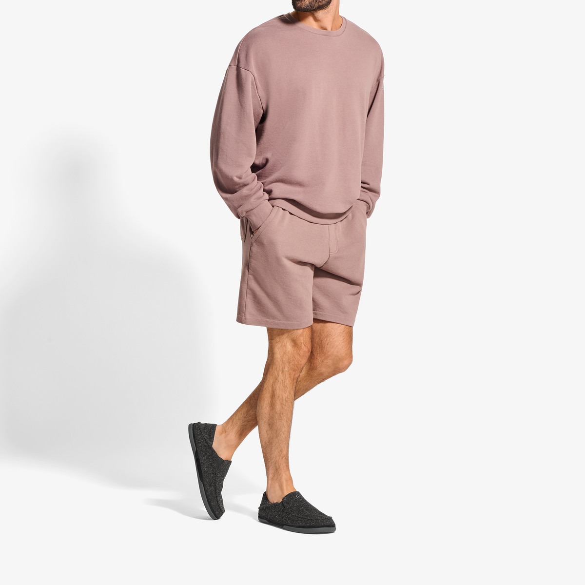 Moloā Hulu Men’s Wool Slippers - Black