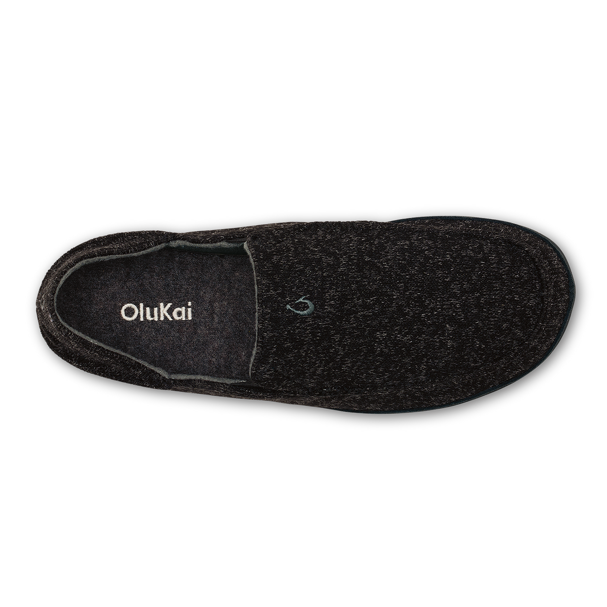 Moloā Hulu Men’s Wool Slippers - Black