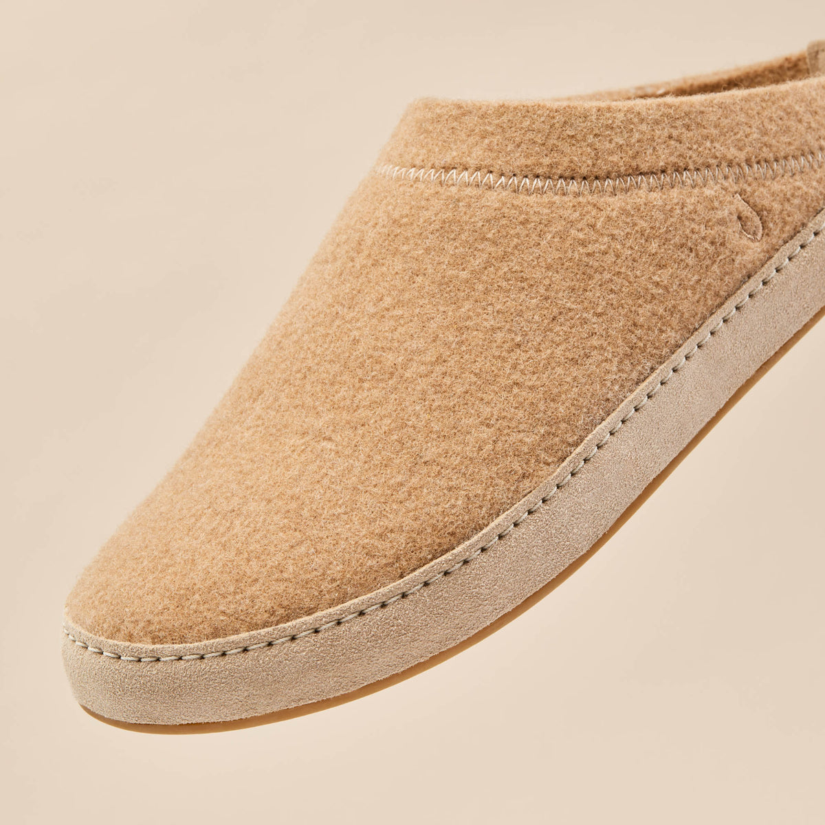 Hāmani Hulu Men’s Wool Mule Slippers - Oatmeal