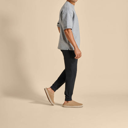 Hāmani Hulu Men’s Wool Mule Slippers - Oatmeal