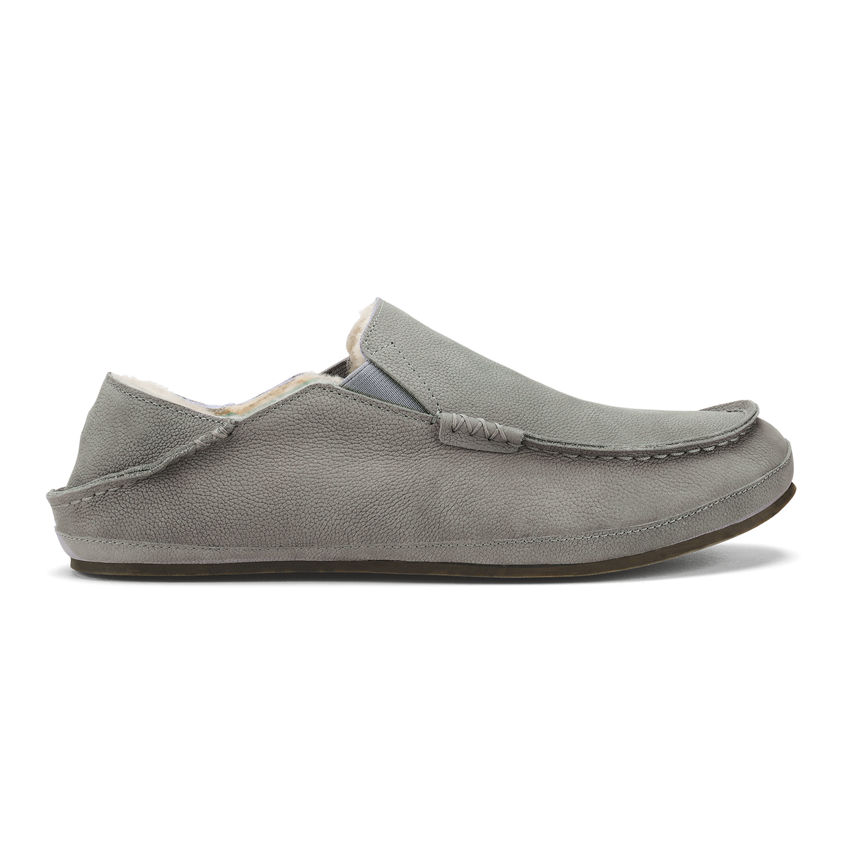 Moloā Men's Leather Slippers - Kona Coffee