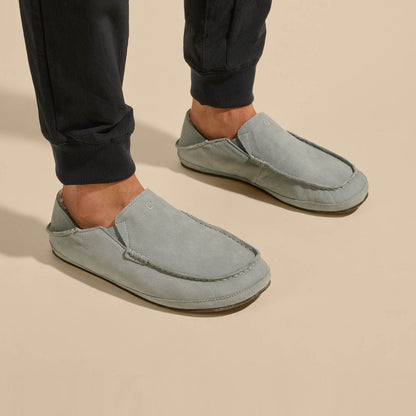 Moloā Men's Leather Slippers - Kona Coffee