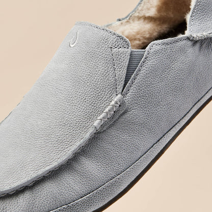 Moloā Men's Leather Slippers - Kona Coffee