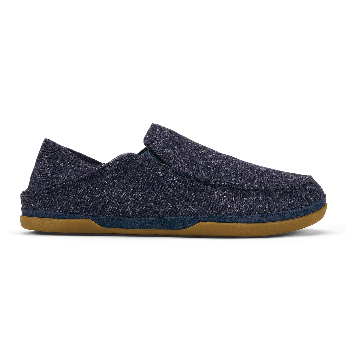 Moloā Hulu Men’s Wool Slippers - Trench Blue