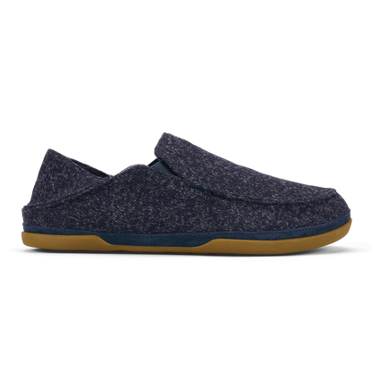 Moloā Hulu Men’s Wool Slippers - Trench Blue