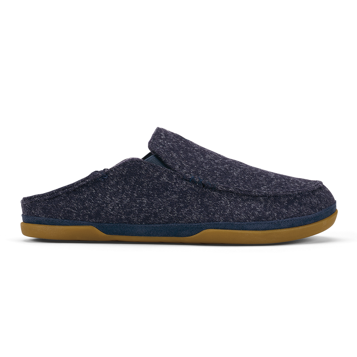 Moloā Hulu Men’s Wool Slippers - Trench Blue