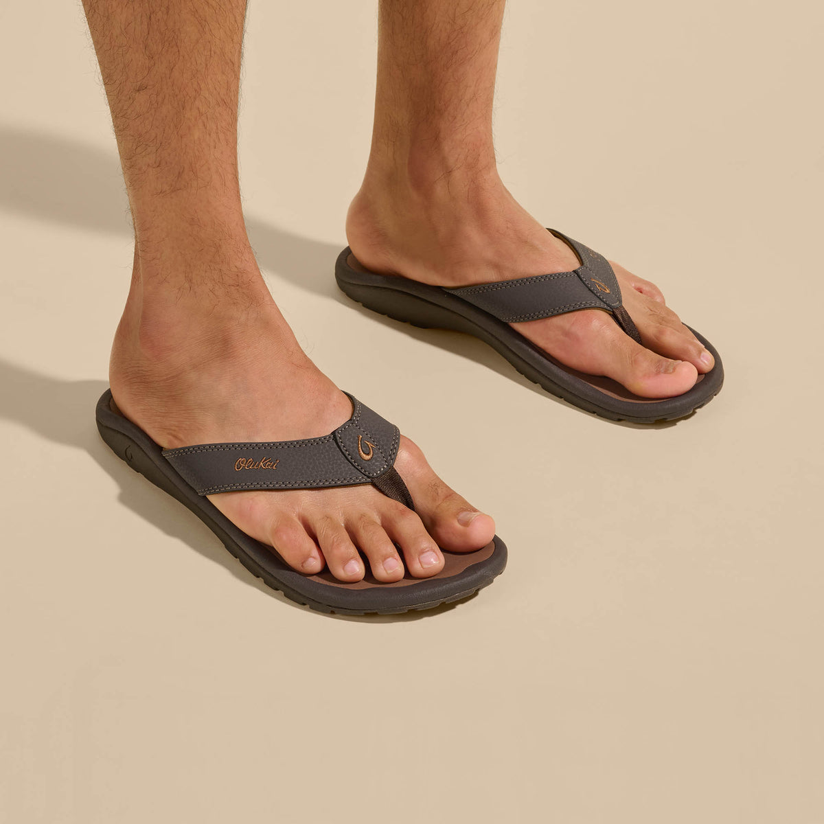 ‘Ohana Men's Beach Sandals - Dark Java / Ray