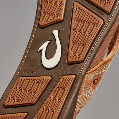 Tuahine Men's Waterproof Leather Beach Sandals - Toffee