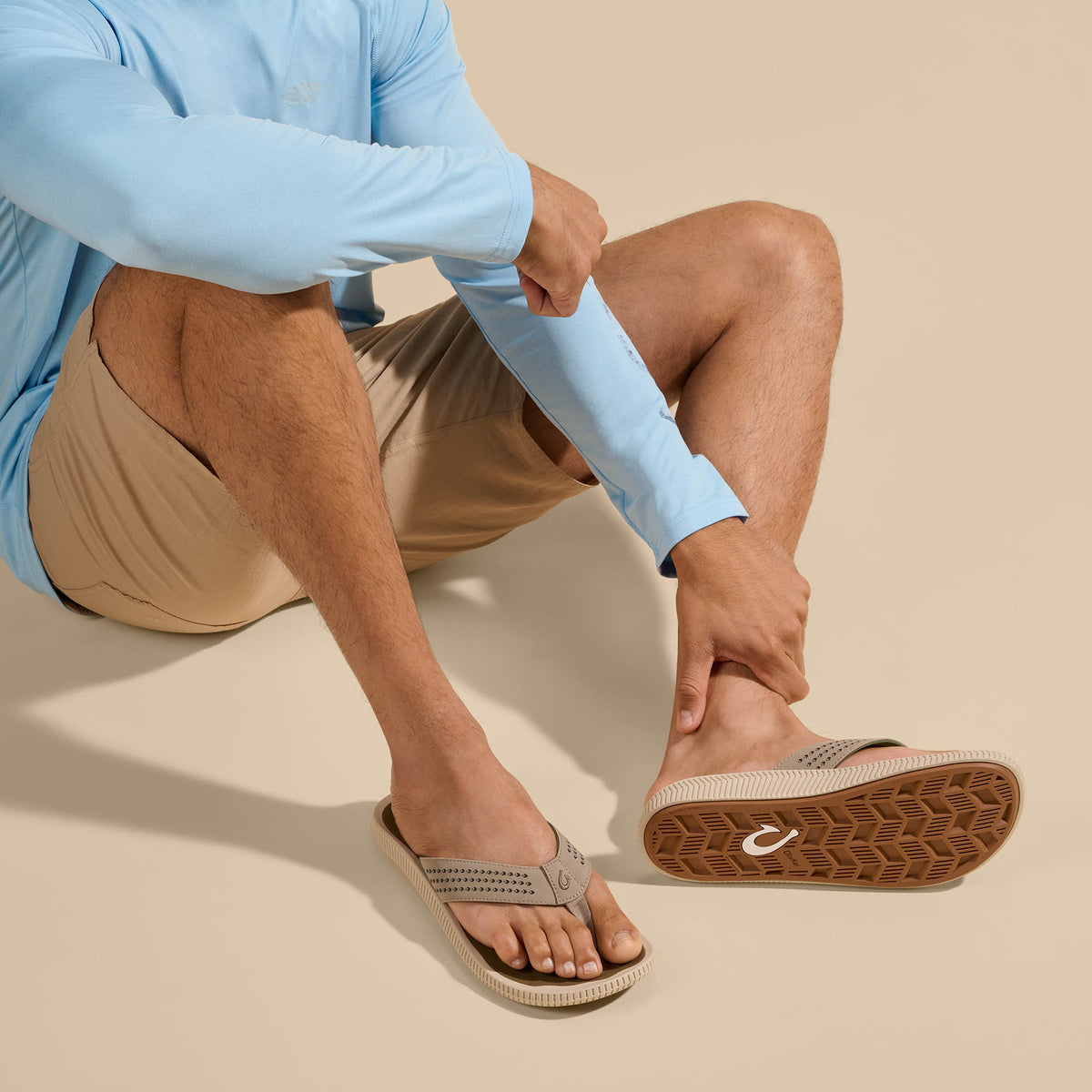 Ulele Men's Water-Ready Beach Sandals - Clay / Mustang