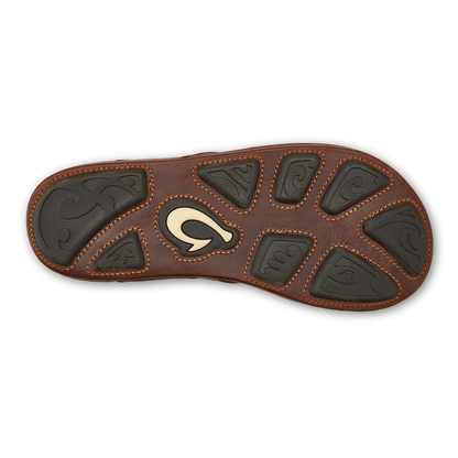 Mekila Men's Full-Grain Leather Beach Sandals - Natural