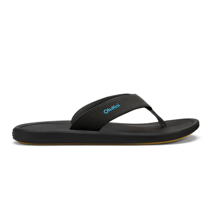 Ki‘i Men’s Water Ready Beach Sandals - Lava Rock / Bold Blue