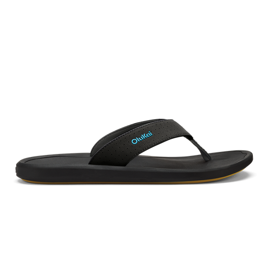 Ki‘i Men’s Water Ready Beach Sandals - Lava Rock / Bold Blue