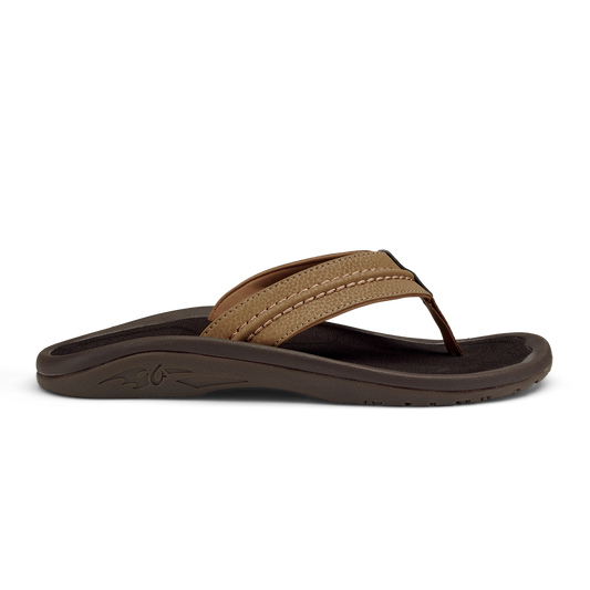 OluKai Hokua - Tan | Men's Beach Sandals