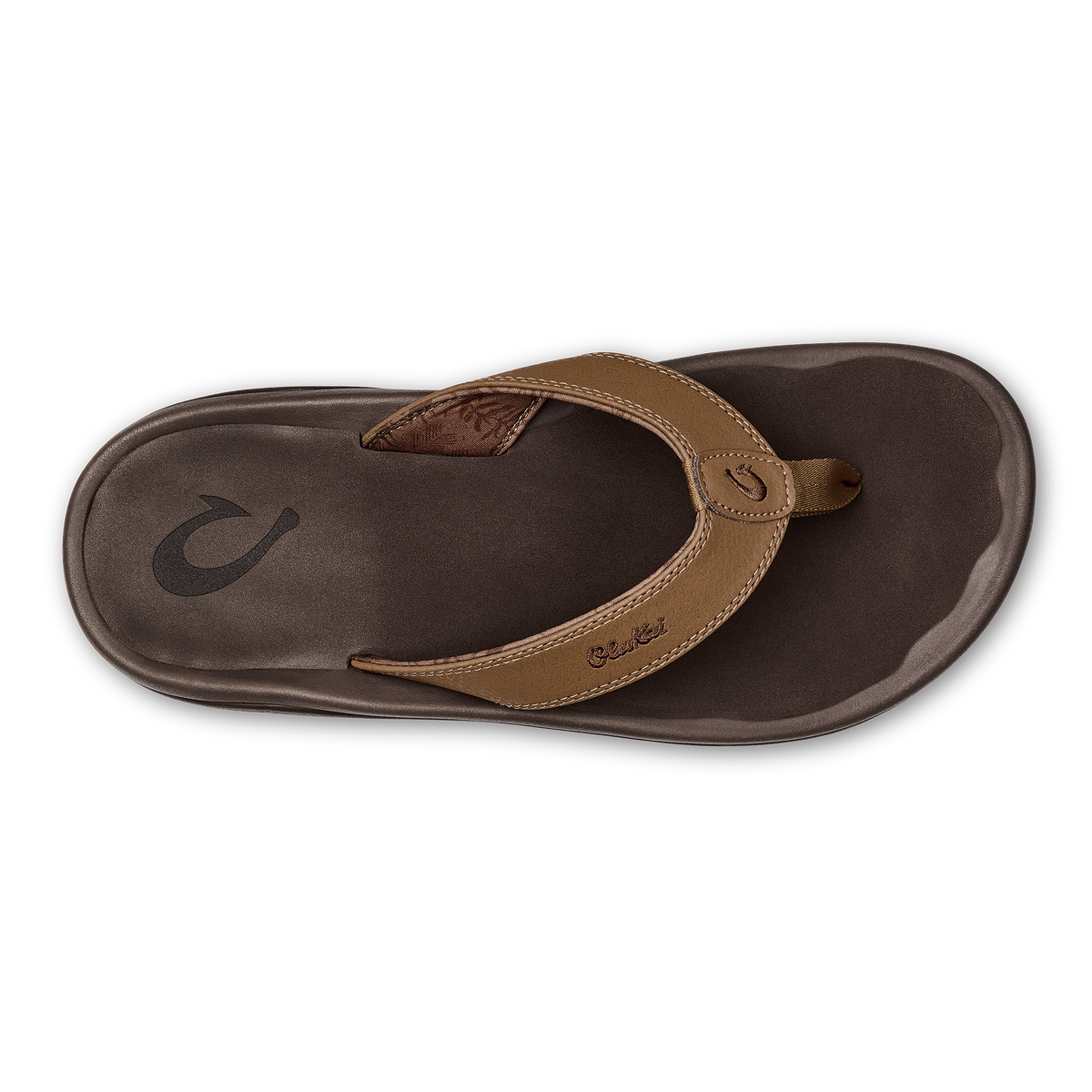 ‘Ohana Men's Best Selling Beach Sandals - Tan / Dark Java
