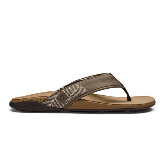 Tuahine Men's Waterproof Leather Beach Sandals - Hunter