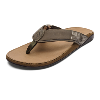 Tuahine Men's Waterproof Leather Beach Sandals - Hunter